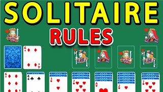 How to Play Solitaire  Rules of Solitaire  Solitaire FREE Online Card Game [upl. by Siurad]