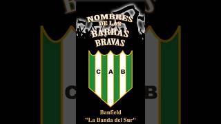 Nombres de las barras bravas Banfield  La Banda del Sur [upl. by Wendt]