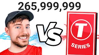 MRBEAST VS TSERIES LIVE SUB COUNT [upl. by Irrep]