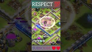 what a combo troops 😱💯 coc clashofclans supercell clasher [upl. by Eimorej]