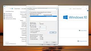 Windows 10 How to Adjust Virtual Memory [upl. by Ahsotal]