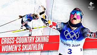 CrossCountry Skiing  Full Replay  Womens 75km  75km Skiathlon  Beijing2022 [upl. by Dolloff817]