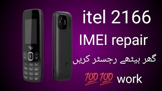 itel it 2166 imei change code 💯💯  itel 2166 invalid sim solution [upl. by Asaeret]