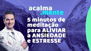 5 minutos de meditação para ALIVIAR a ANSIEDADE e ESTRESSE [upl. by Farra]