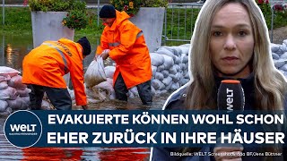 STURMHOCHWASSER AN DER OSTSEE Wasserpegel sinkt aber noch keine Entwarnung  WELT Thema [upl. by Adran]