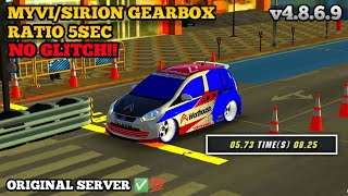 THE BEST GEARBOX RATIO MYVISIRION 5SEC NEW VERSION v4869 🔥 INNERLONGGOK  NO GLITCH ❎ TUNEUP ✅ [upl. by Olmstead]