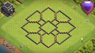 Diseño Ayuntamiento 9  Th9  Subida De Copas Clash of Clans Veintiséis [upl. by Teeniv]