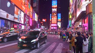 New york Times square  America  Real Video of USA Local [upl. by Bohner]