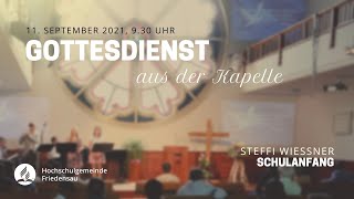 Gottesdienst aus der Kapelle 11 September 2021 [upl. by Ki]