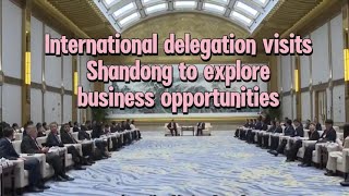 TVB News  22 Oct 2024  International delegation visits Shandong to explore business opportunities [upl. by Au]