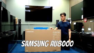 Samsung AU8000 2021 Crystal UHD Unboxing Setup and 4K HDR Demos [upl. by Gwyneth]