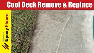 Pool Cool Deck Remove amp Replace [upl. by Elaina]