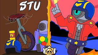 BRAWL STARS ANIMATION  STU ORIGIN [upl. by Nimrak]