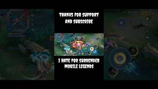 I HATE FOR SURRENDER FANNY MLBB [upl. by Attevad]