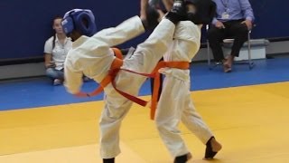 kids kyokushin karate fast knockout 6 years oroshi kakato [upl. by Nav882]