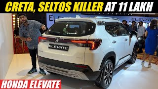 Creta Seltos Killer at Rs 11 Lakh  Honda Elevate  Walkaround with Launch Details amp More [upl. by Godwin789]