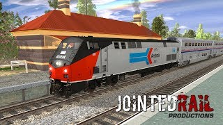 Trainz A New Era  JointedRail AddOn   GE P42DC Amtrak Heritage Phase I 156 PayWare [upl. by Ahserkal]