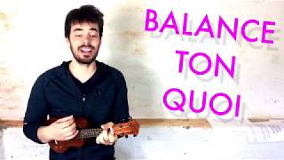 Balance Ton Quoi  Angèle  Tutoriel ukulélé facile [upl. by Haimirej]