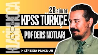 2025 KPSS TÜRKÇE KONU ANLATIMI PDF DERS NOTLARI  28 GÜNDE  cemalhocaile [upl. by Lette737]