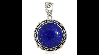 Pandant Argint 925 Lapis Lazuli Natural stilunicro [upl. by Lleoj]