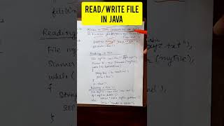 Reading and Writing file in java java javaprogramming tutorial [upl. by Murtagh215]