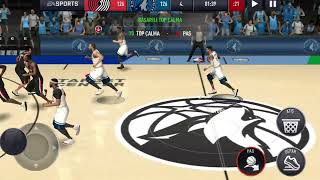 Minnesota Timberwolves  Portland Trail Blazers basketball match NBA LIVE MOBİLE [upl. by Ynnhoj]