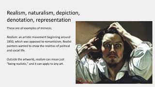 Concepts and Problems in the Visual Arts Lecture C4 Representation and mimesis [upl. by Luz]