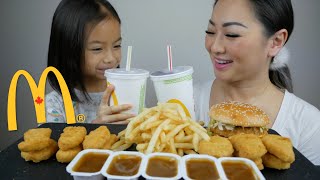 McDonalds Habanero McChicken Burger amp Nuggets Mukbang  NE Lets Eat [upl. by Yoc]