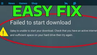 How To Fix Uplay is Unable to Start Your Download Error [upl. by Nnylarat]