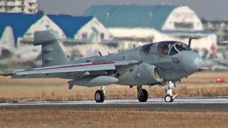 VAQ136 EA6B NF501 Takeoff NAF Atsugi 厚木基地 [upl. by Nnov]