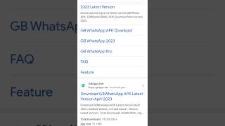 How To Download GB WhatsApp New Version in 2023 [upl. by Kristoforo]