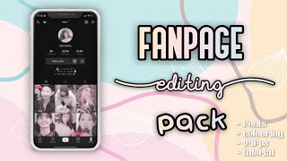 FANPAGE EDITING PACK  Aesthetics With Me [upl. by Arorua]