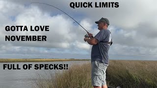 QUICK SPECKLED TROUT LIMITS IN THE LOUISIANA MARSH [upl. by Alym]