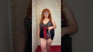 Bloomchic tankini tryon 🍒 shorts plussize swimwear [upl. by Goines]