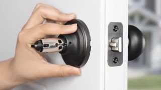 Brinks Decor Series Keyed Entry Knob Installation [upl. by Kalle]