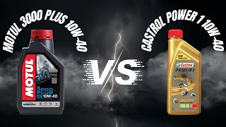 Whats The Difference Between Castrol Power1 4T 10w40 and MOTUL 3000 Plus 4T 10w40 [upl. by Fosdick]