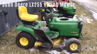 John Deere LX255 Riding Lawn Mower  Selling at our Spring 2023 OnlineOnly Machinery Consignment [upl. by Galang]