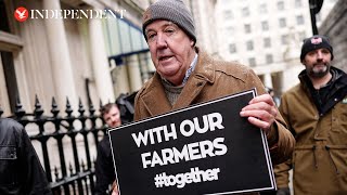 Jeremy Clarkson joins farmers tractor tax protest in Westminster [upl. by Aleehs960]