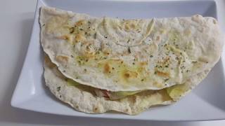 PIADINA 2 INGREDIENTI PRONTA IN 3 MINUTI [upl. by Manny]