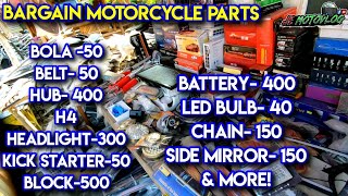 Presyong pang Bargain na Motorcycle Parts  Engine Parts  Accessories as low as 20 Pesos Mura dito [upl. by Neiv]