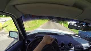 MercedesBenz W123 250 Gopro Onboard Drifting RAW [upl. by Nhguaved]