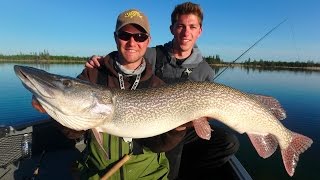 Sightfishing Monster Pike and Trout Combo ft Jon B Manitoba Northern Region [upl. by Votaw]