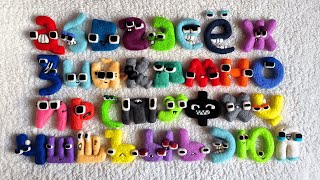 Russian Alphabet Lore lowercases Satisfying Needlefelt Art Full Compilation [upl. by Asiuol]