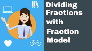 Dividing fractions with fraction models [upl. by Christi]