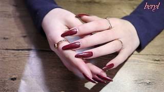 ASMR 🎧  Show My RED Long Nails ❤️Sleeping ☾RelaxingTapping with my natural nails [upl. by Dahlia]