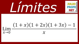 Límites algebraicos  Ej 3 [upl. by Akinihs]