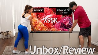 Sony X95K 4K Mini LED Google TV  Flagship UnboxReview [upl. by Trina]