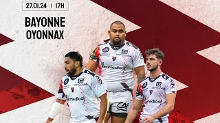 Bayonne vs US Oyonnax Top 14 Rd 14 2024 [upl. by Natka618]