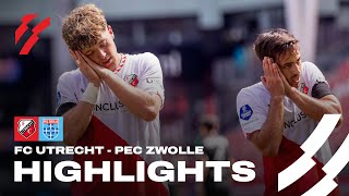 FC Utrecht begint seizoen met DRIEPUNTER tegen PEC Zwolle 👏  HIGHLIGHTS [upl. by Gill423]