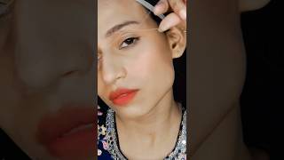 Self Eyebrow Threading Quick and Easy step athomebeauty 🧵 👁️ [upl. by Ehsom]